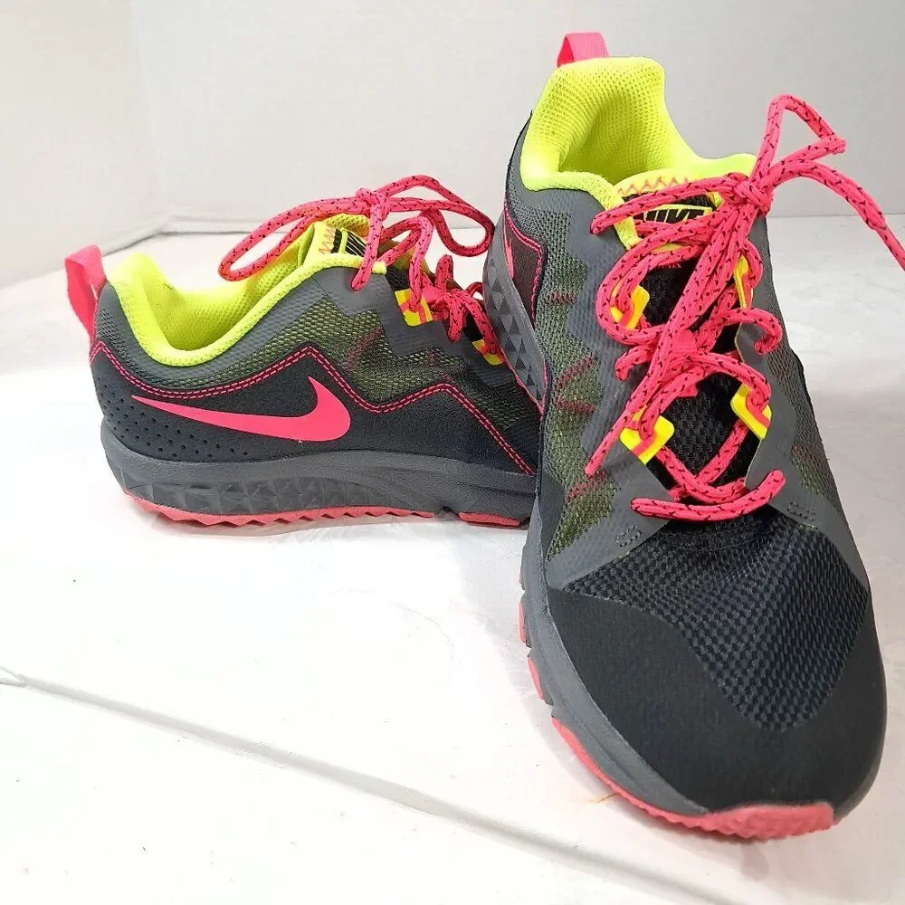 Nike Yellow and Pink Trainers